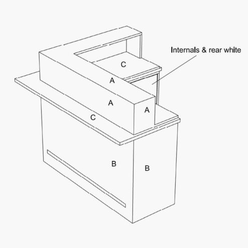 REM Windsor Large Reception Desk