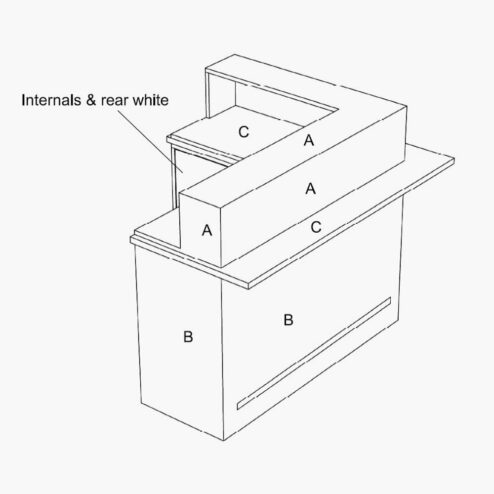 REM Windsor Large Reception Desk