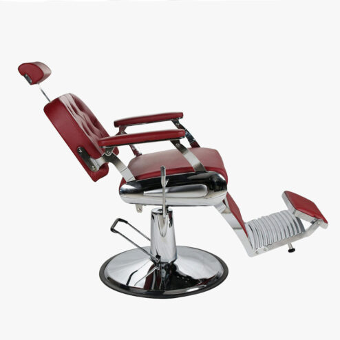Salon Fit Empire Red Barbers Chair