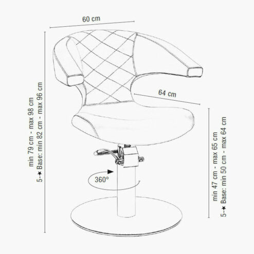 Sensualis Hydraulic Styling Chair