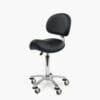 Sibel Black Felix Saddle Stool