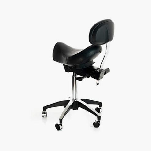 WBX Ascot Saddle Stool With Backrest