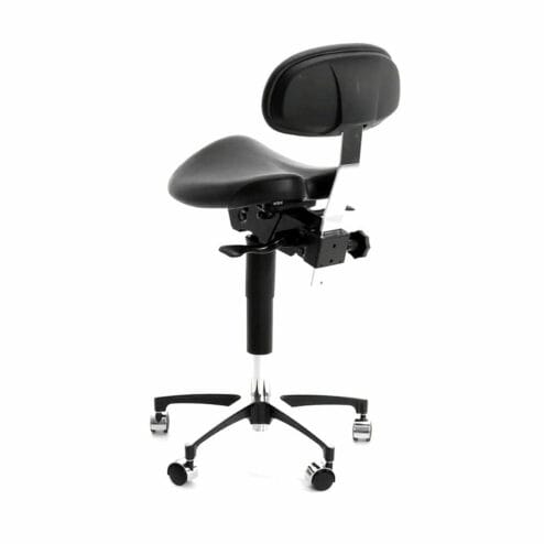 Alternative view of WBX Kimi Saddle Stool With Backrest