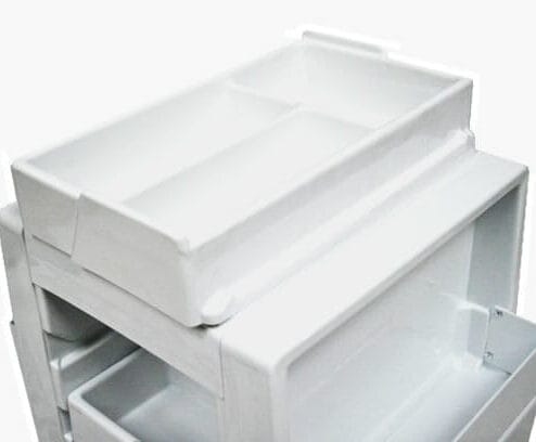 Alternative view of Direct Salon Furniture White Beauty Storage Trolley