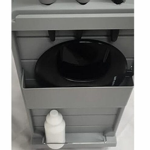 mila pilot locking grey salon trolley