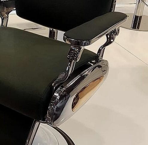 Mila Tiger Diamond Barbers Chair in Premium Upholstery