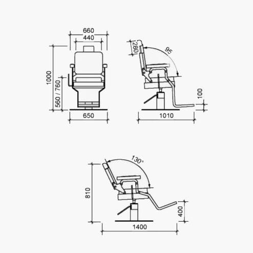 Nelson Mobilier Hipster Barbers Chair