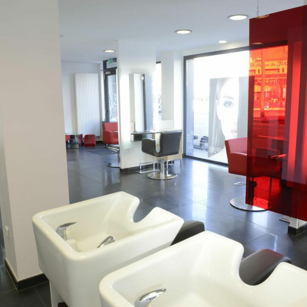 Nelson Mobilier Salon Furniture at Glance Hair Salon, Lyon, France