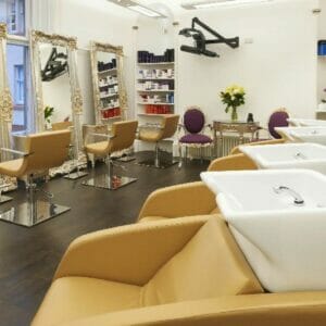 The Hair Directory Hair Salon, Inverness, UK featuring Nelson Mobilier Salon Furniture