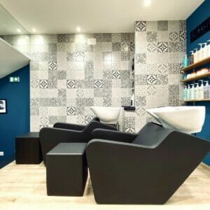 L'Atelier De Frédérique, France featuring a coordinating selection of Nelson Mobilier Salon Furniture in a contemporary setting.