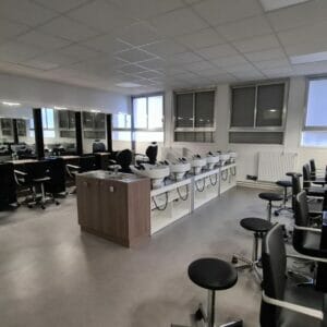 Léon Blum Technical College, Perpignan, France featuring a coordinating selection of Nelson Mobilier Salon Furniture.
