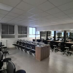 Léon Blum Technical College, Perpignan, France featuring a coordinating selection of Nelson Mobilier Salon Furniture.
