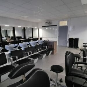 Léon Blum Technical College, Perpignan, France featuring a coordinating selection of Nelson Mobilier Salon Furniture.