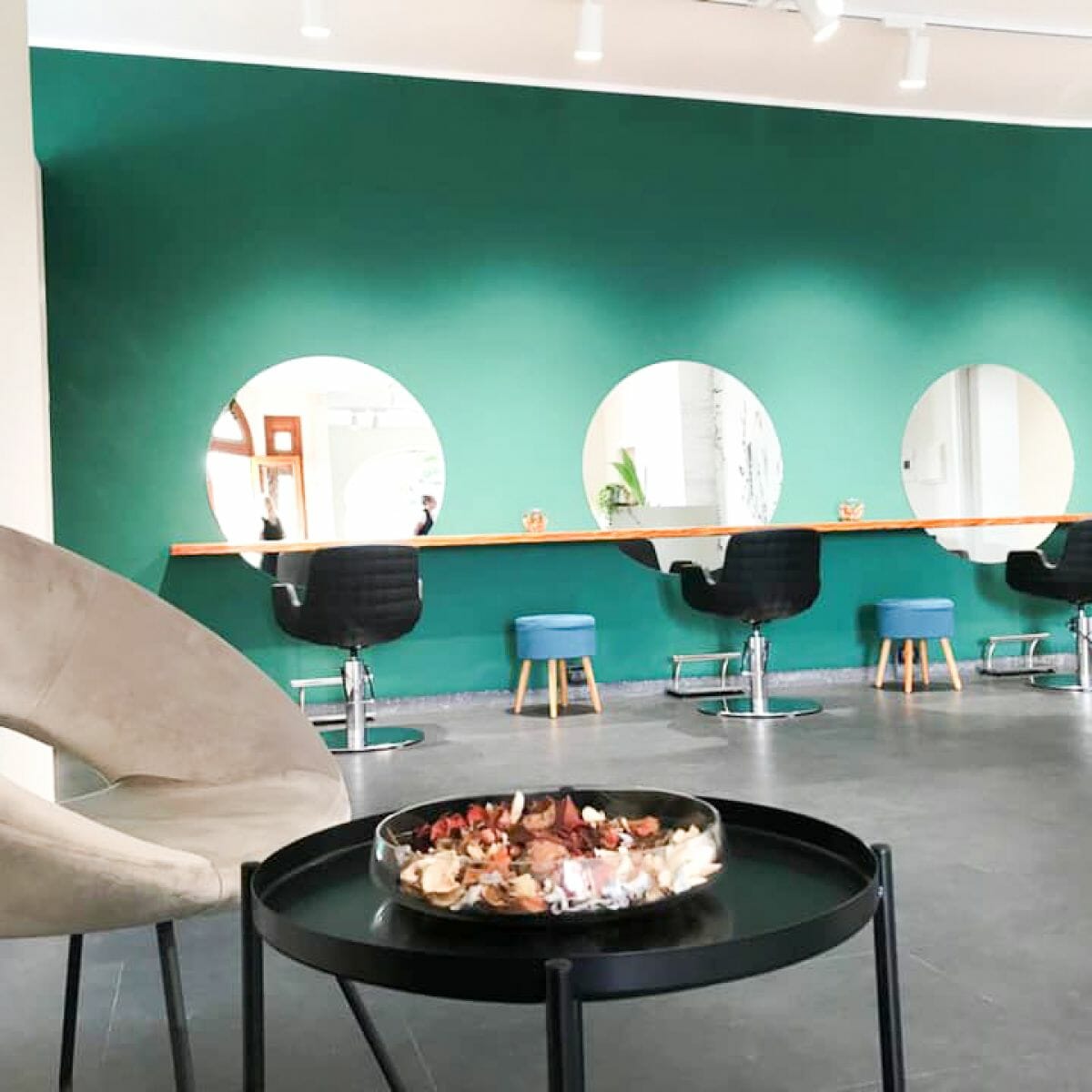 Seremony, Italy featuring a coordinating selection of Nelson Mobilier Salon Furniture in a contemporary setting.