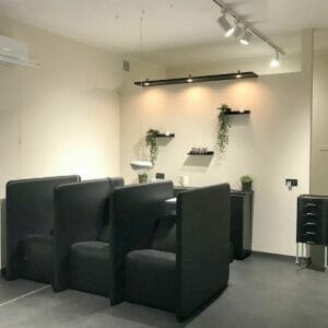 Seremony, Italy featuring a coordinating selection of Nelson Mobilier Salon Furniture in a contemporary setting.