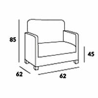 Ayala Quadro Waiting Chair / Couch 