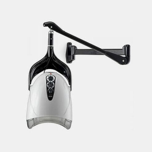 rem elite white dryer on wall arm