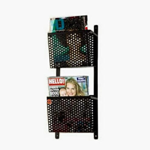 Riley Basket Rakk Wall Mounted Magazine Rack