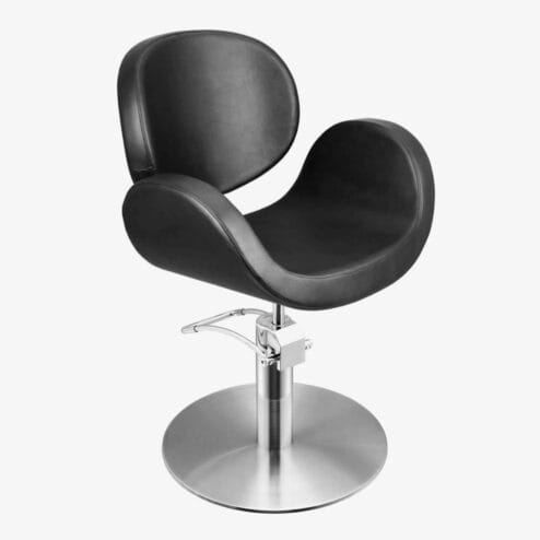Alpha Hydraulic Styling Chair in Black Special