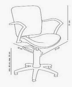 Alternative view of George V Black Hydraulic Styling Chair