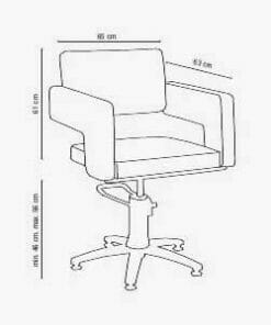 Odeon Black Hydraulic Styling Chair