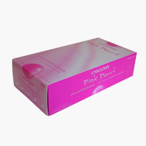 unigloves pink nitrile gloves