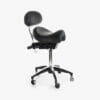 WBX Ascot Saddle Stool With Backrest