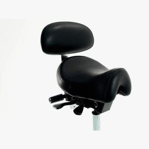 WBX Ascot Saddle Stool With Backrest