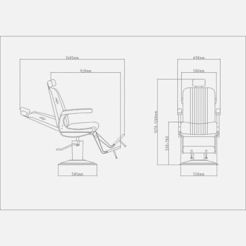 wbx m100 barbers chair